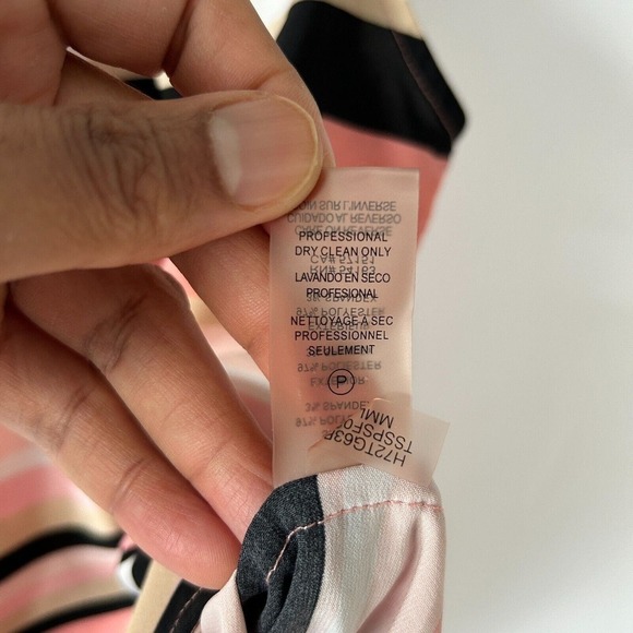 Tommy Hilfiger Women's Striped Pleated-Neck Sleevless Blouse Size Large - Picture 9 of 10